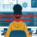 How to write a fetchRow method of MySql query in Magento 2